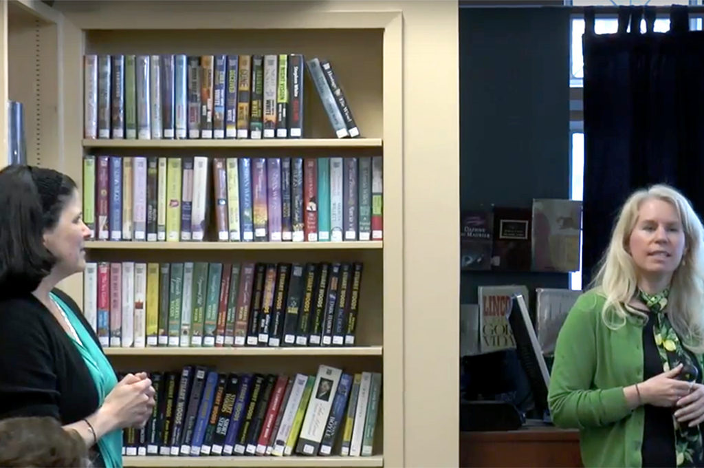 Dr. Ellen Flannery-Shroeder and Maureen Masson