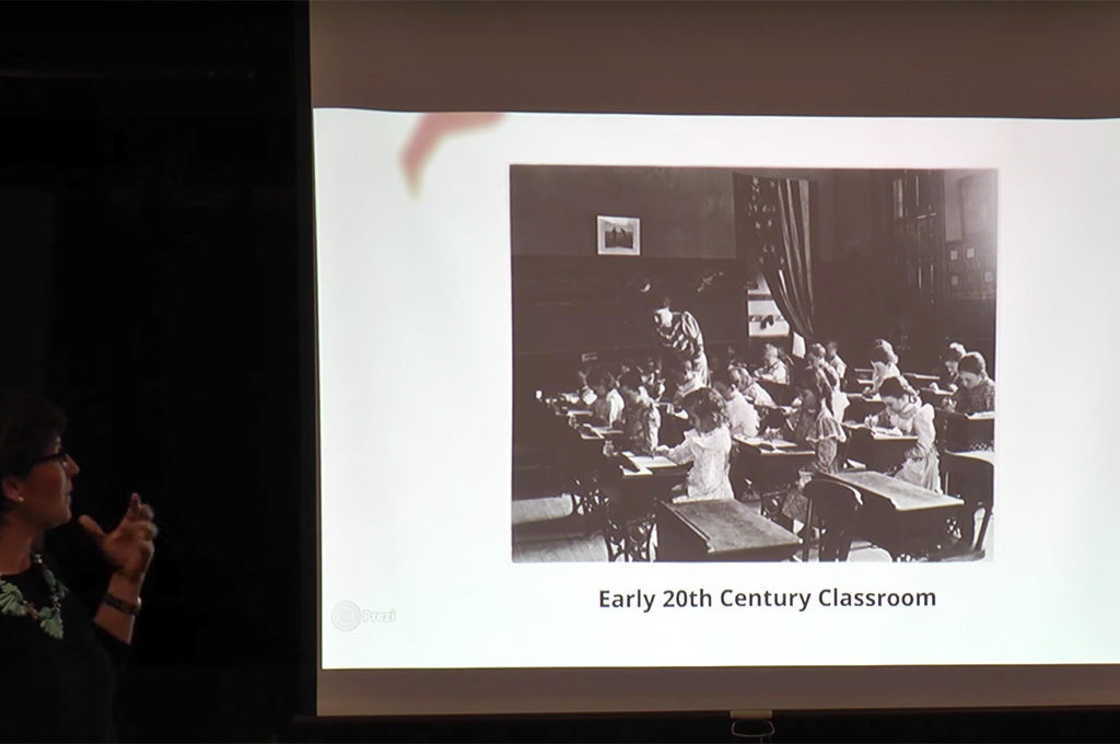 Slide: 20th century classroom