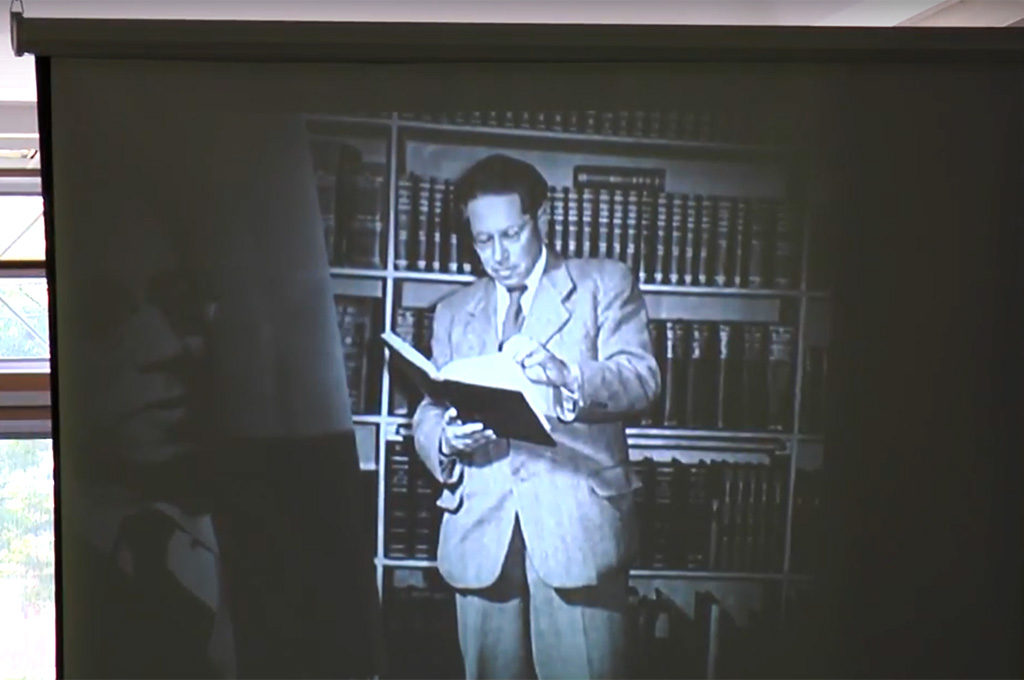 Slide: Man reading book